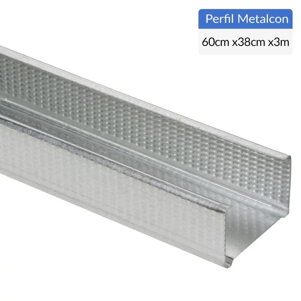 METALCON MONTANTE C TABIQUE 60X38X8X0.50X2.4MTS