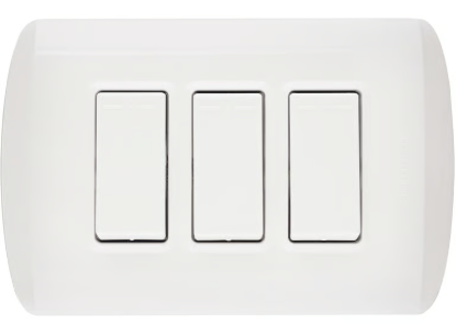 [090301] INTERRUPTOR TRIPLE EMBUTIDO 9/32 10A BTICINO BLANCO