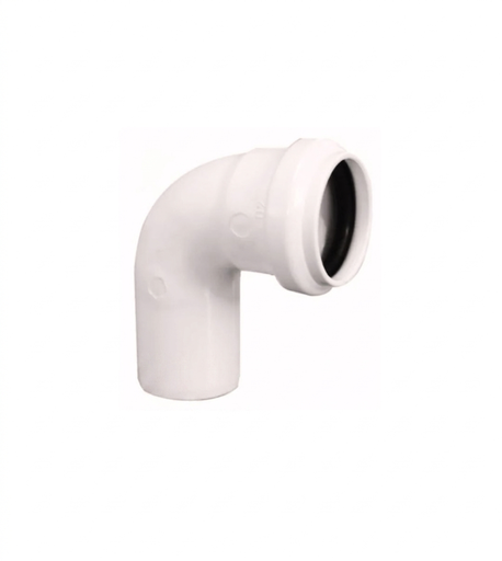 [020810] CODO PVC SANITARIO BLANCO 40 X 90° C/ANILLO INCORPORADO
