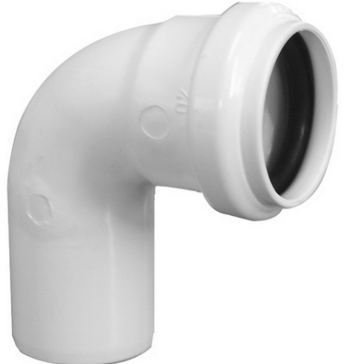 [021250] CODO PVC SANITARIO BLANCO 75 X 90° C/ANILLO INCORPORADO