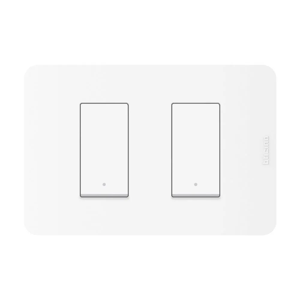 INTERRUPTOR DOBLE EMBUTIDO 9/15 BTICINO BLANCO