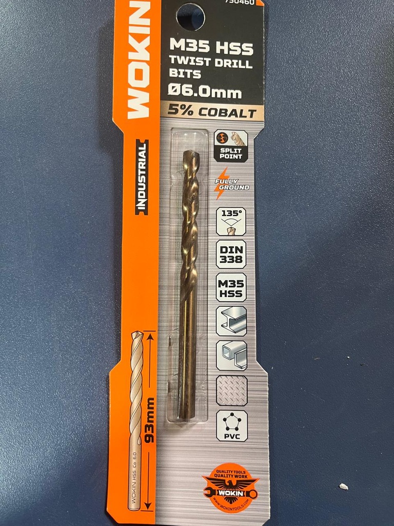BROCA COBALTO 6.0MM WOKIN