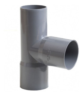 TEE PVC SANITARIO 50 GRIS