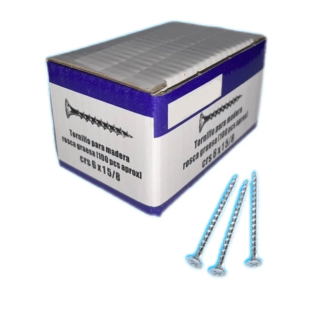 CAJA TORNILLO VOLCANITA 6X1.5/8 100 UND