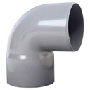 CODO PVC SANITARIO 75 X 90° GRIS