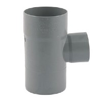 TEE PVC SANITARIO 110 X 75 GRIS