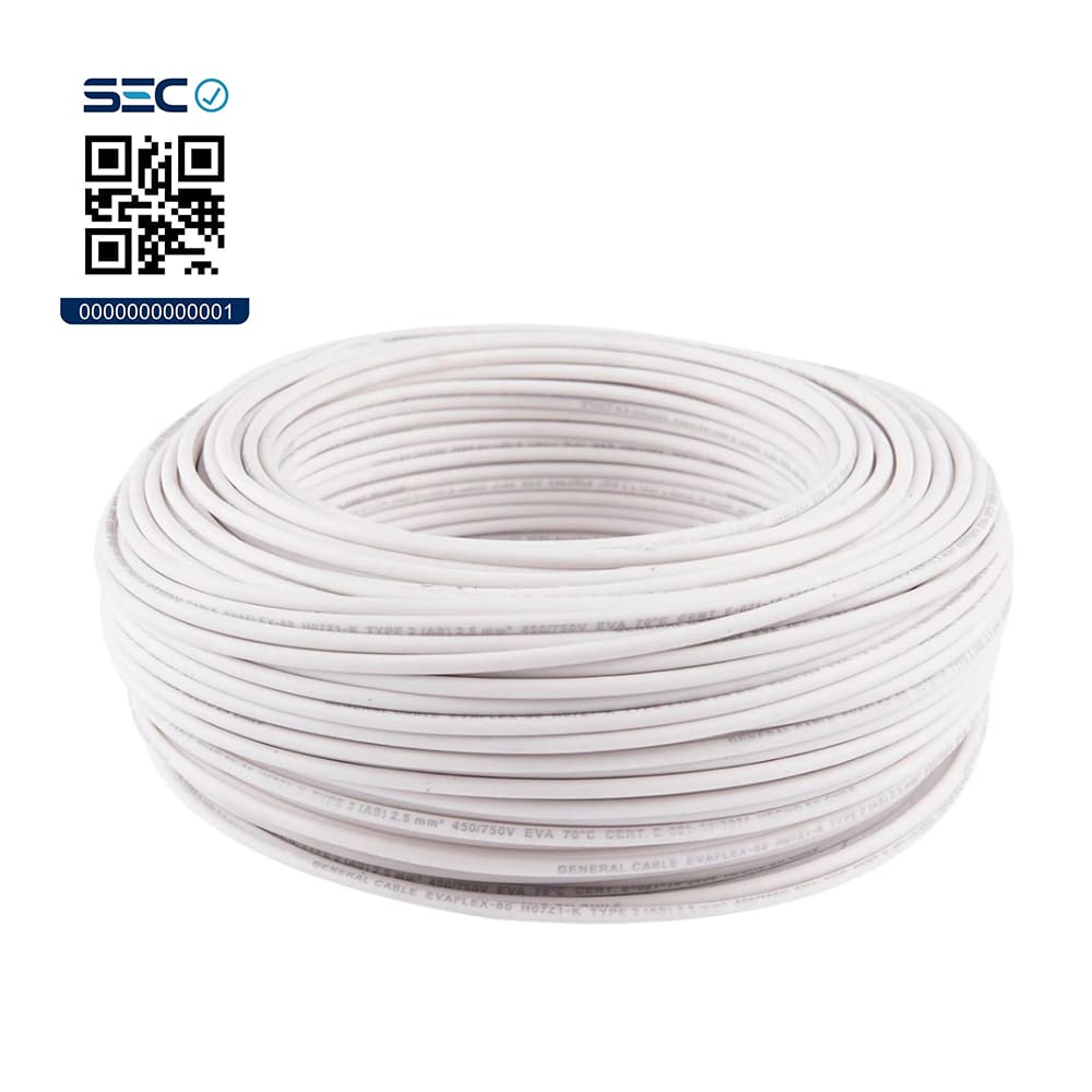 CABLE ELECTRICO EVAFLEX 2.5 BLANCO