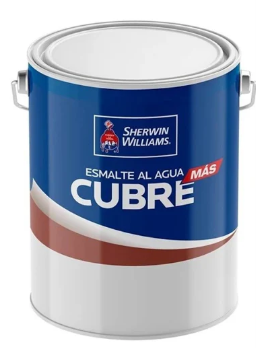ESMALTE AL AGUA CUBRE MAS GALON BLANCO INVIERNO SHERWIN WILLIAMS