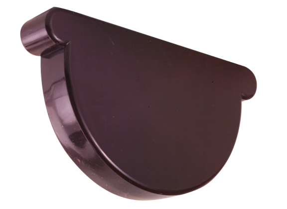 TAPA CANALETA PVC LLUVIA MARRON