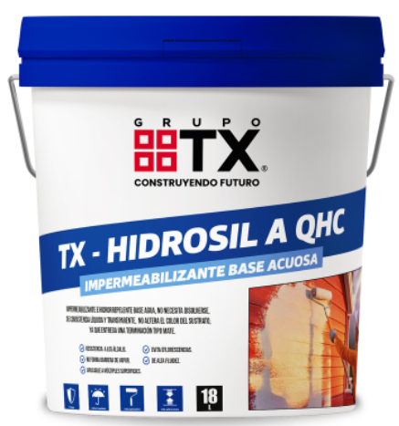 [088562] IMPERMIABILIZANTE BASE AGUA TX HIDROSIL TINETA 18 LT