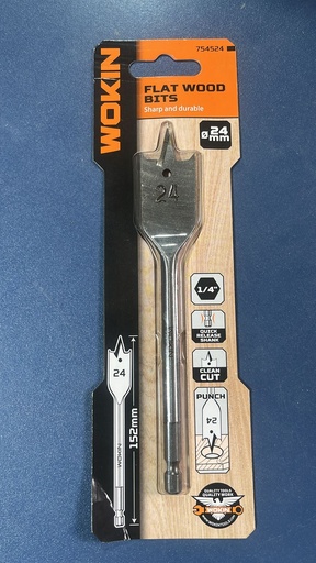 [078380] BROCA PALETA MADERA 24MM 1/4" WOKIN (COPIA)
