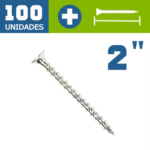 [011400] CAJA TORNILLO VOLCANITA 6 X 2" 100 UND