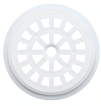 [028790] REJILLA PILETA 4"REDONDA BLANCA