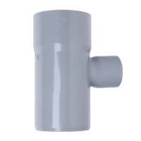 [037500] TEE PVC SANITARIO 75X40 GRIS