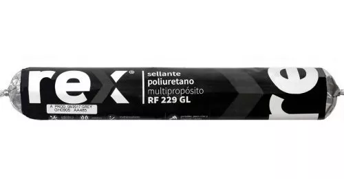 [057350] SILICONA TAPAGOTERA GRIS (PATE) POLIURETANO 600ML REX