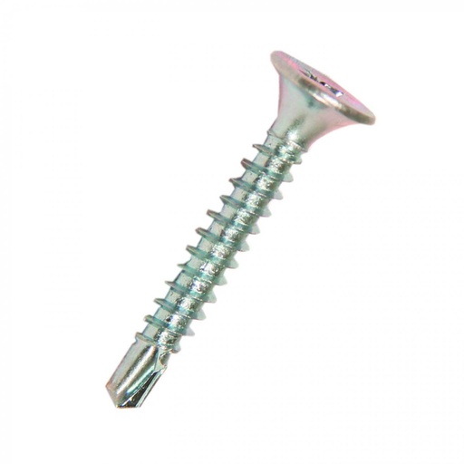 [069060] CAJA TORNILLO C/PLANA PTA BROCA 6X1.5/8 100 UND