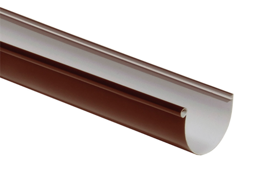 [091100] CANALETA PVC LLUVIA MARRON 4 MTS