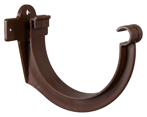 [018113] GANCHO CANALETA PVC LLUVIA MARRON