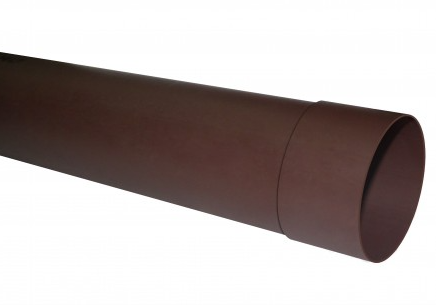 [018280] TUBO BAJADA CANALETA PVC LLUVIA MARRON
