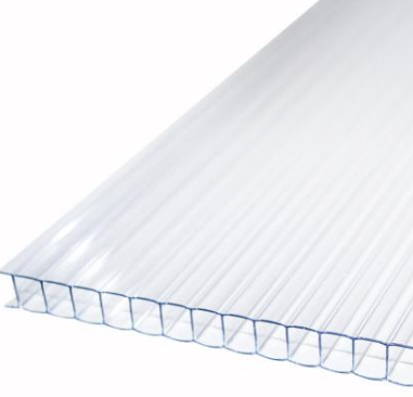 [079250] POLICARBONATO ALVEOLAR 4MM 1.05X2.90MTS TRANSPARENTE