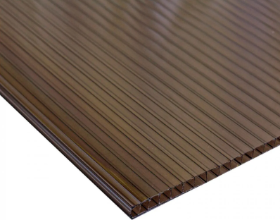 [024270] POLICARBONATO ALVEOLAR 4MM 2.10X5.80MTS BRONCE