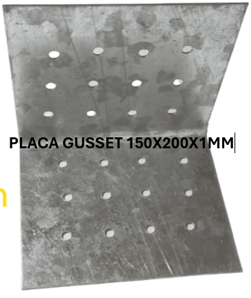 [030320] PLACA GUSSET 200X200X1MM