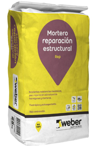 [020031] MORTERO REPARACION ESTRUCTURAL WEBER SACO 25 KG